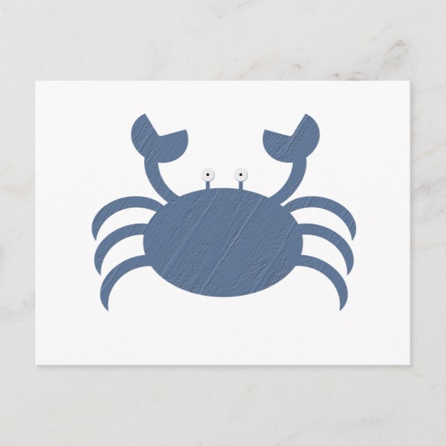 Carte Postale Crabe bleu (Devant)