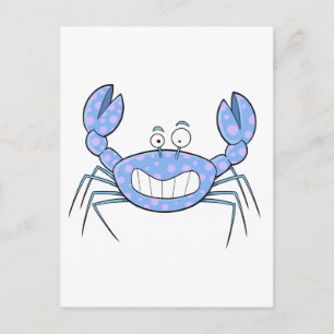 Carte Postale Crabe bleu populaire Cadeau unique cadeau mignon p
