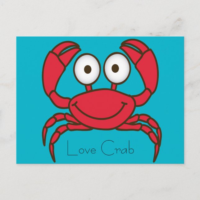 Carte postale crabe d'amour (Devant)