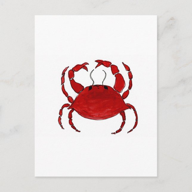 Carte Postale Crabe Rouge (Devant)