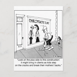 Carte Postale Cracked Sidewalk est une bénédiction pour un chiro