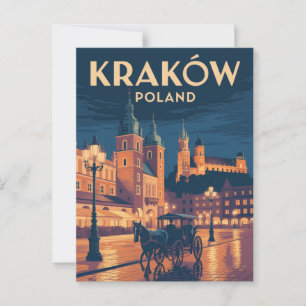 Carte Postale Cracovie Pologne
