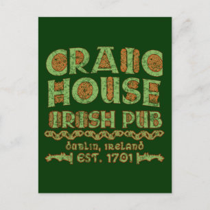 Carte Postale CRAIC HOUSE IRISH PUB Dublin Est 1701