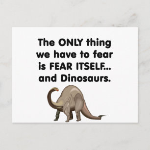 Carte Postale Craindre Lui-Même Dinosaures 1