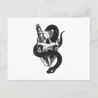 Crâne avec serpent