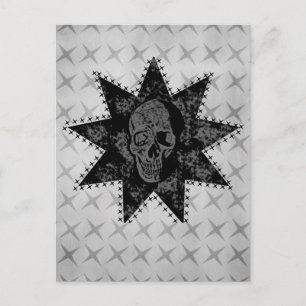 Carte postale crâne pointu (gris)