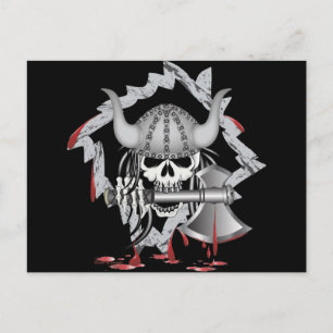 Carte Postale Crâne viking