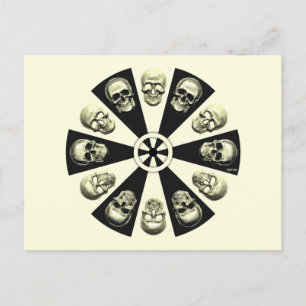 Carte Postale Crânes