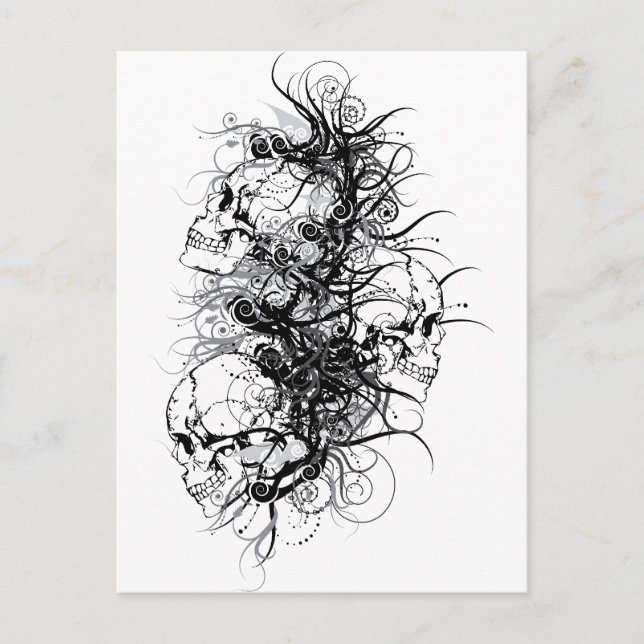 Carte Postale Crânes d'Imaginaire (Devant)