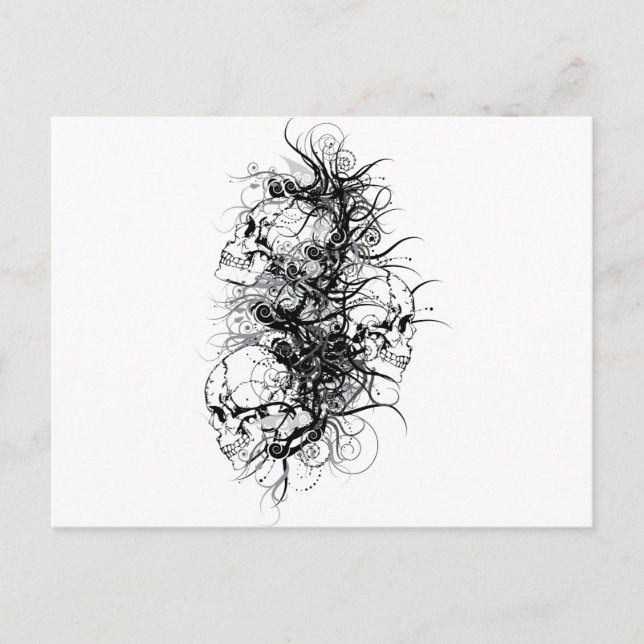 Carte Postale Crânes d'Imaginaire (Devant)