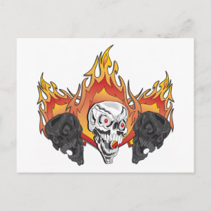 Carte Postale Crânes flamboyants