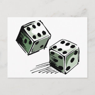 Carte Postale Craps Dice High Roller Jeu