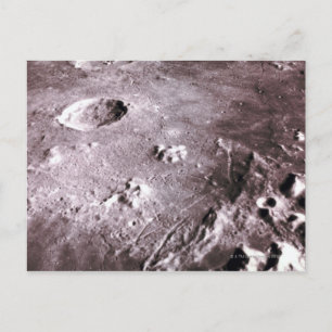 Carte Postale Cratères sur la lune