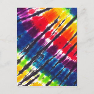 Carte Postale Cravate multicolore