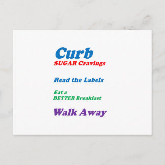 Carte Postale CRAVINGS DE SUCRE CURBE : par NAVIN Joshi FAIBLES 