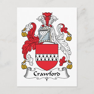 Carte Postale Crawford Family Crest