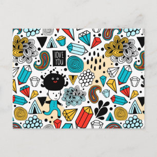 Carte Postale Crazy head