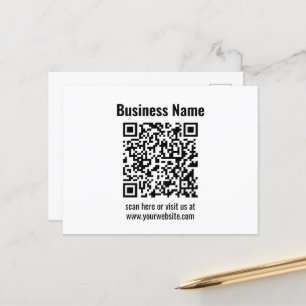 Carte Postale Create Your Own QR Code   Transperant