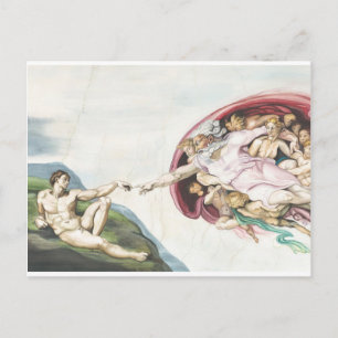 Carte Postale Création d'Adam