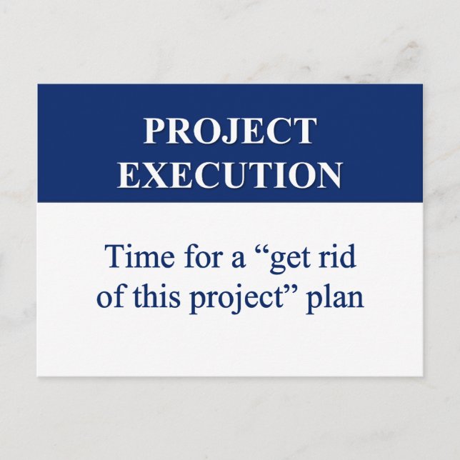 Carte Postale Création d'un plan d'exécution de projet (2) (Devant)