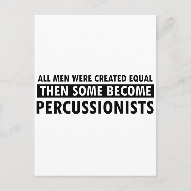 Carte Postale Création tout aussi percussionniste (Devant)