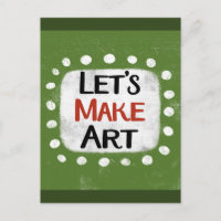 Carte postale créative d'art
