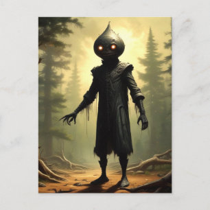 Carte Postale Créature Cryptide de Flatwoods Monster