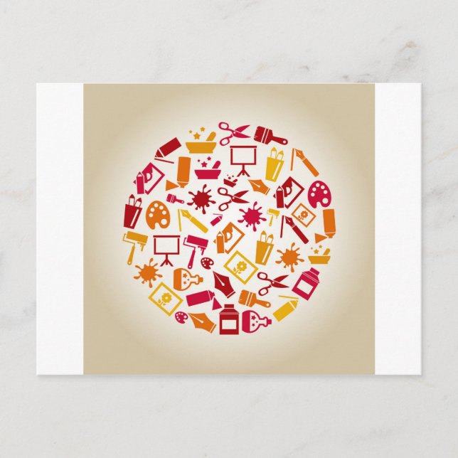 Carte Postale Créer un cercle (Devant)