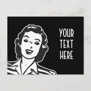 CARTE POSTALE CRÉEZ VOTRE PROPRE CADEAUX DE FEMMES SOURIANTES RÉ