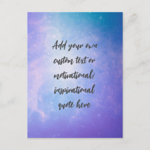 Carte Postale Créez Votre Propre Citation Motivationnelle Pastel