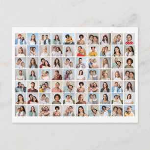 Carte Postale Créez votre propre collage de 70 photos