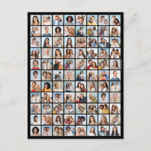 Carte Postale Créez votre propre collage de 88 photos 