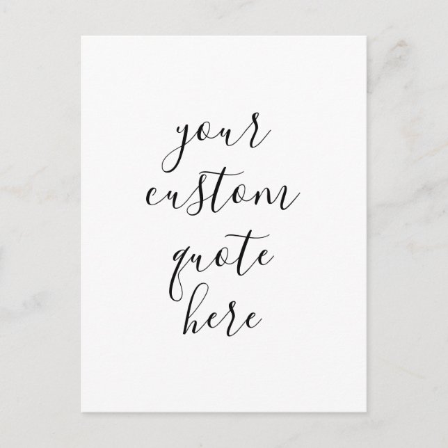 Carte Postale Créez votre propre devis (Devant)