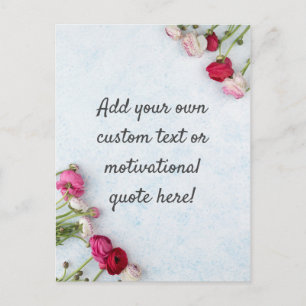 Carte Postale Créez votre propre devis personnalisé - Floral