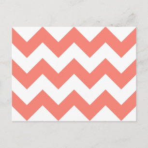 Carte Postale Créez votre propre grand Saumon Motif Zigzag