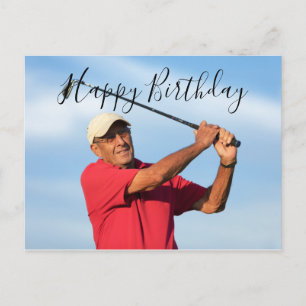 Carte Postale Créez Votre Propre Joyeux Anniversaire au golfeur