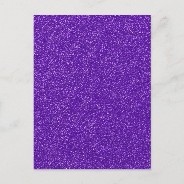 Carte Postale Créez votre propre Parties scintillant violette (Devant)