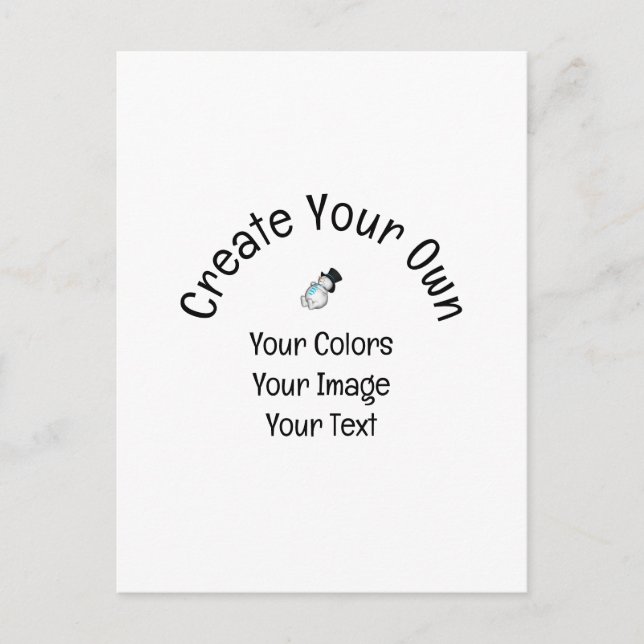 Carte Postale Créez votre propre personnalisation (Devant)