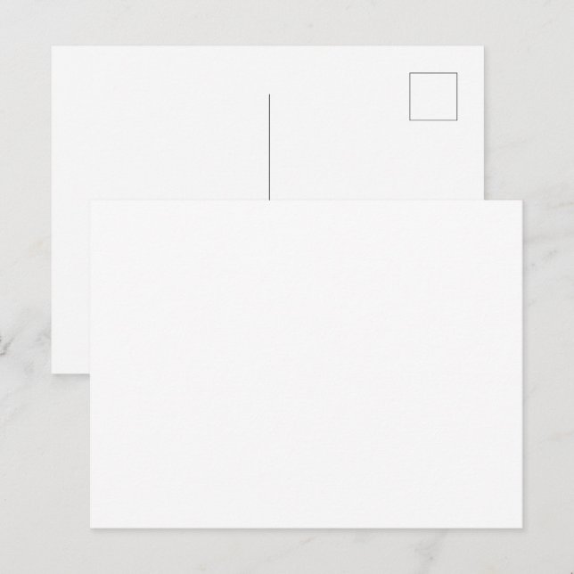 Carte Postale Créez votre propre personnalisation blanche (Devant / Derrière)