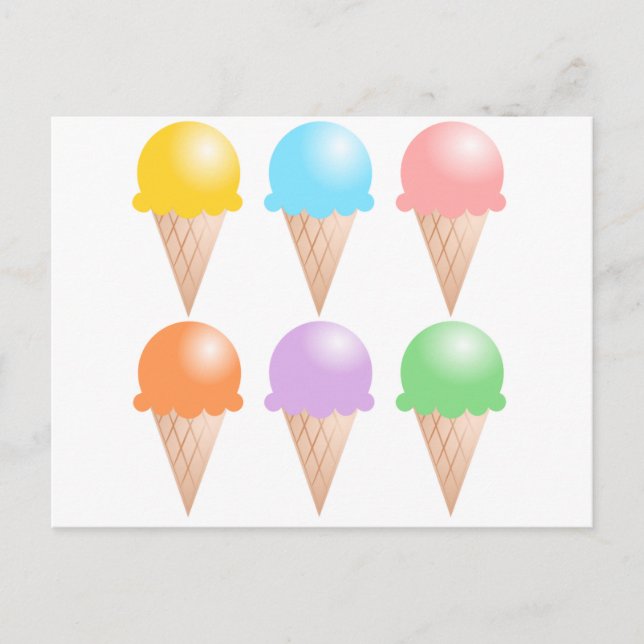 CARTE POSTALE CRÈME DE GLACE (Devant)