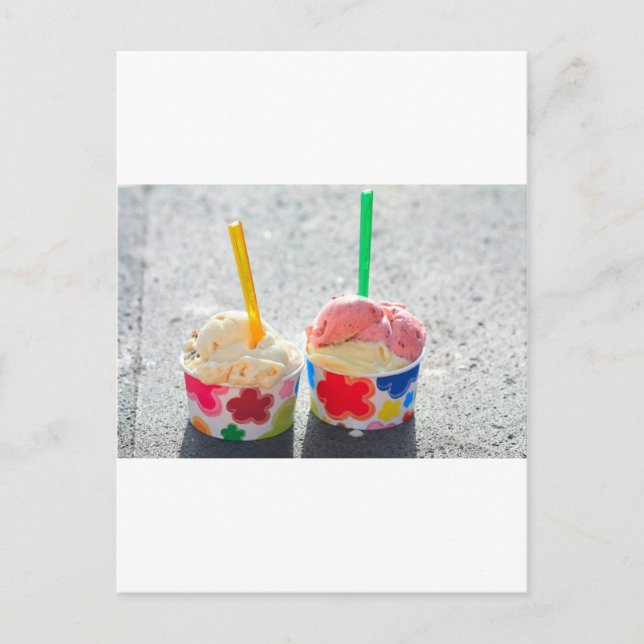 Carte Postale Crème glacée (Devant)