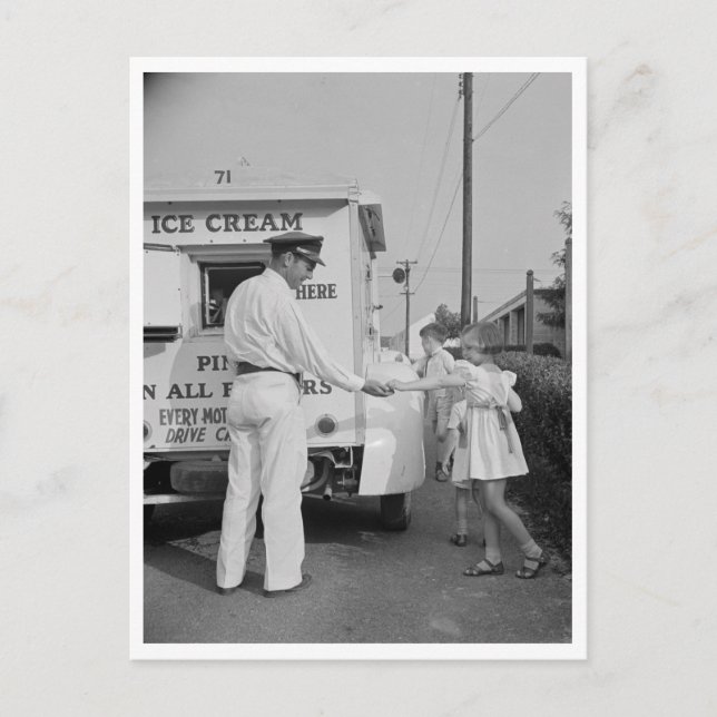 Carte Postale Crème glacée de achat (Devant)