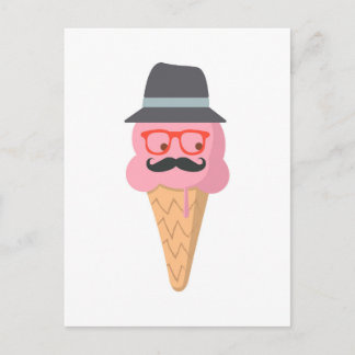 Carte Postale Crème glacée Hipster