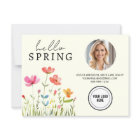 Crème Hello Spring Floral Real Estate Professional