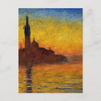 Carte Postale Crépuscule de Claude Monet //Venise