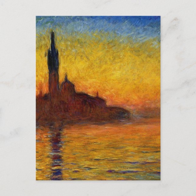 Carte Postale Crépuscule de Claude Monet //Venise (Devant)