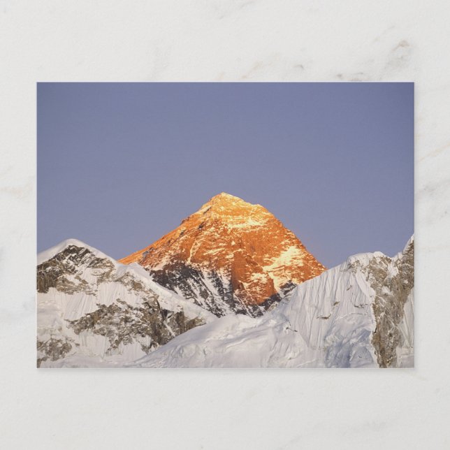 Carte Postale Crépuscule en mont Everest, Népal (Devant)
