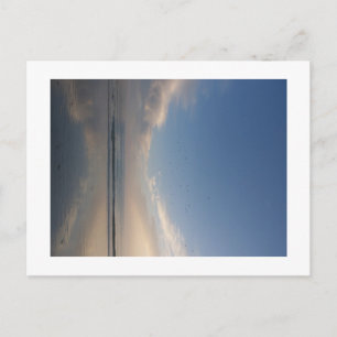 carte postale crépuscule océan