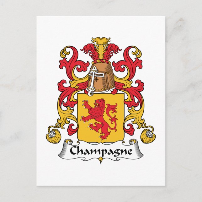 Carte Postale Crest Champagne (Devant)