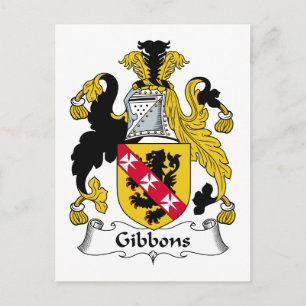 Carte Postale Crest de famille Gibbons